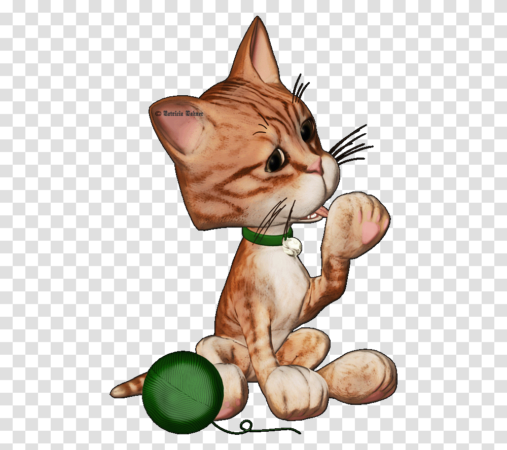 Cat Gif Painting Animation Hareketli Animasyon Duvar Katlar, Pet, Animal, Mammal, Abyssinian Transparent Png