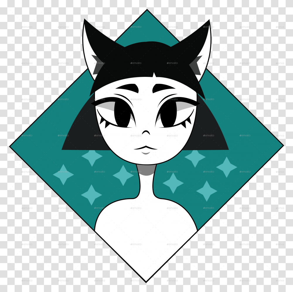 Cat Girl Cartoon, Recycling Symbol, Poster, Advertisement, Graphics Transparent Png