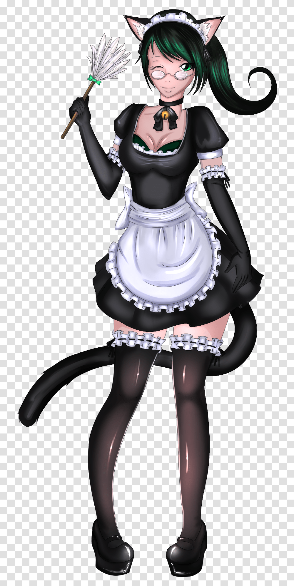 Cat Girl Maid, Doll, Manga Transparent Png