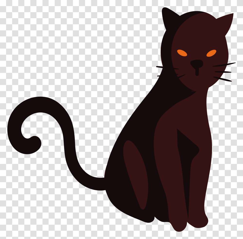 Cat Grooming Clipart Black Cat, Pet, Mammal, Animal, Egyptian Cat Transparent Png