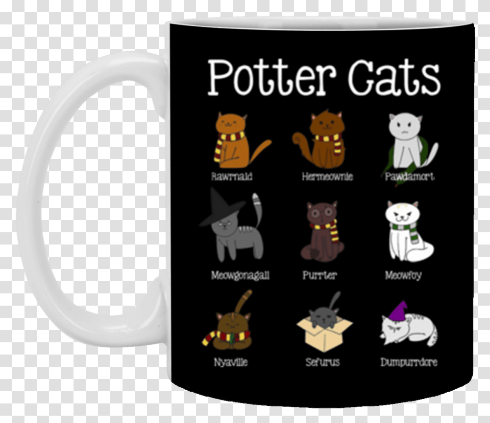 Cat Harry Potter Shirt, Coffee Cup Transparent Png
