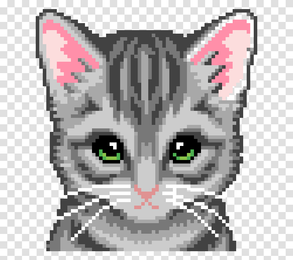 Cat Head Pixel Art, Rug, Snout, Pet, Animal Transparent Png
