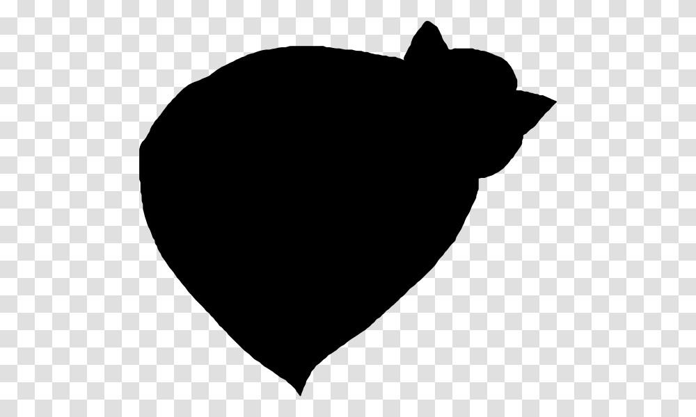 Cat Heart Clip Arts For Web, Silhouette, Animal, Rabbit, Rodent Transparent Png