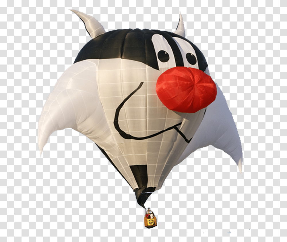 Cat Hot Air Balloon Puddy Cat Hot Air Balloon, Aircraft, Vehicle, Transportation, Inflatable Transparent Png