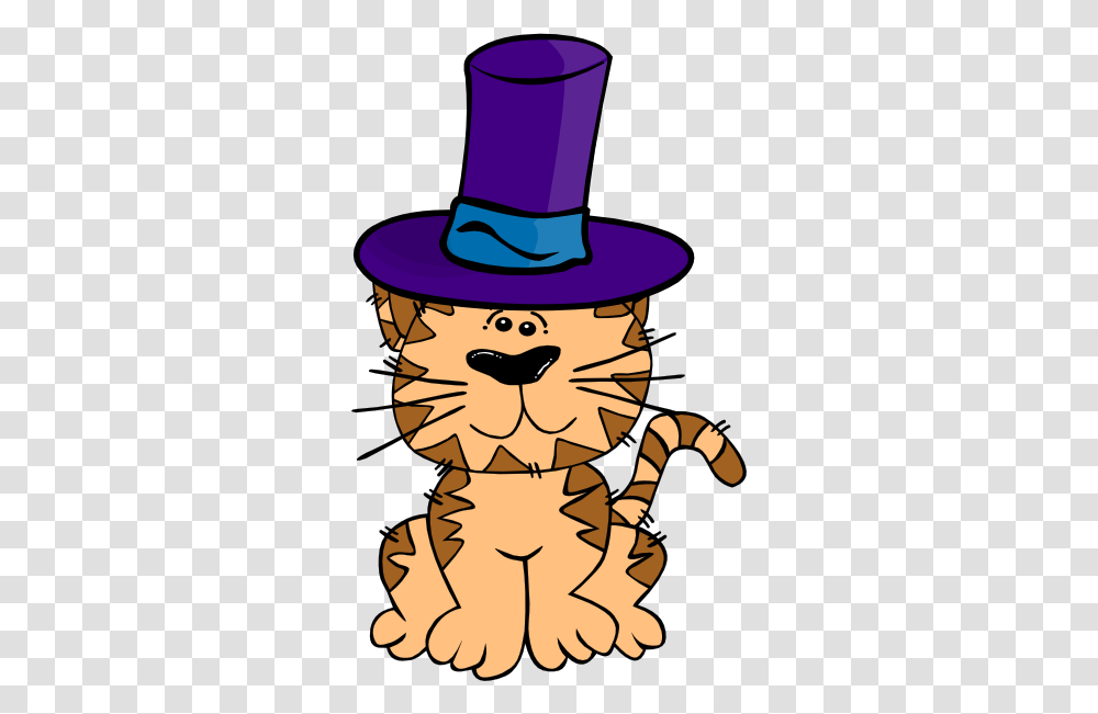 Cat In A Hat Clip Art, Apparel, Cowboy Hat, Sun Hat Transparent Png