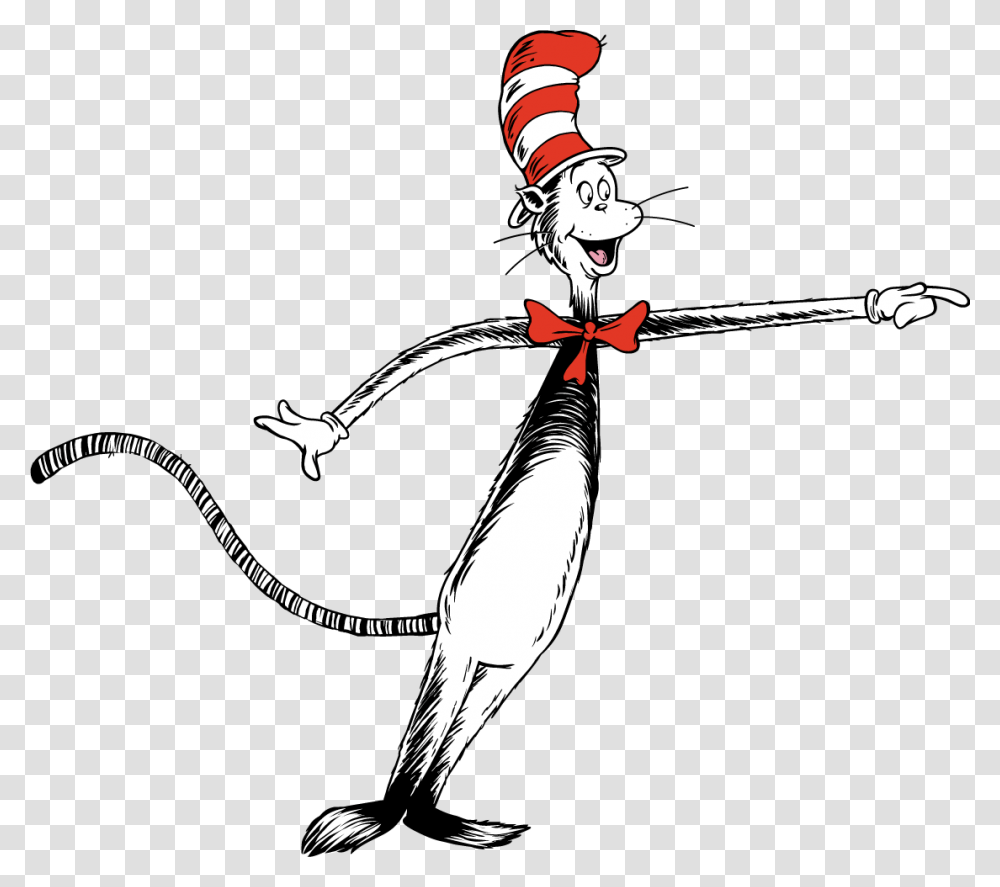 Cat In The Hat Download Cat In The Hat Clipart, Animal, Sport, Sports, Insect Transparent Png