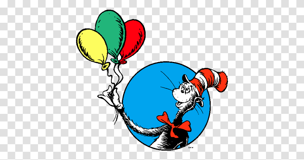 Cat In The Hat With Balloons, Animal, Hand Transparent Png