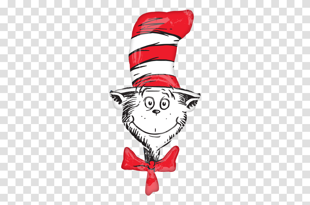 Cat In The Hatdr Seuss Birthday Party Supplies Canada Cat In The Hat Head, Apparel, Performer, Helmet Transparent Png