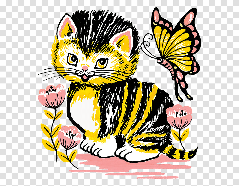 Cat Kitten Feline Animal Pet Cat Face Feline Victorian Cats With Background, Doodle, Drawing Transparent Png