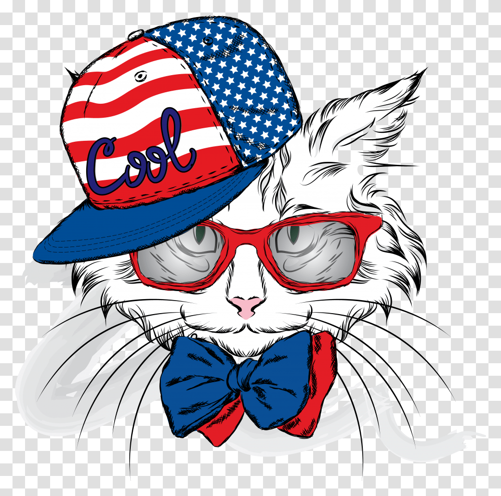 Cat Kitten Hello Kitty Cuteness Cat Hat Vector, Sunglasses, Accessories, Person Transparent Png
