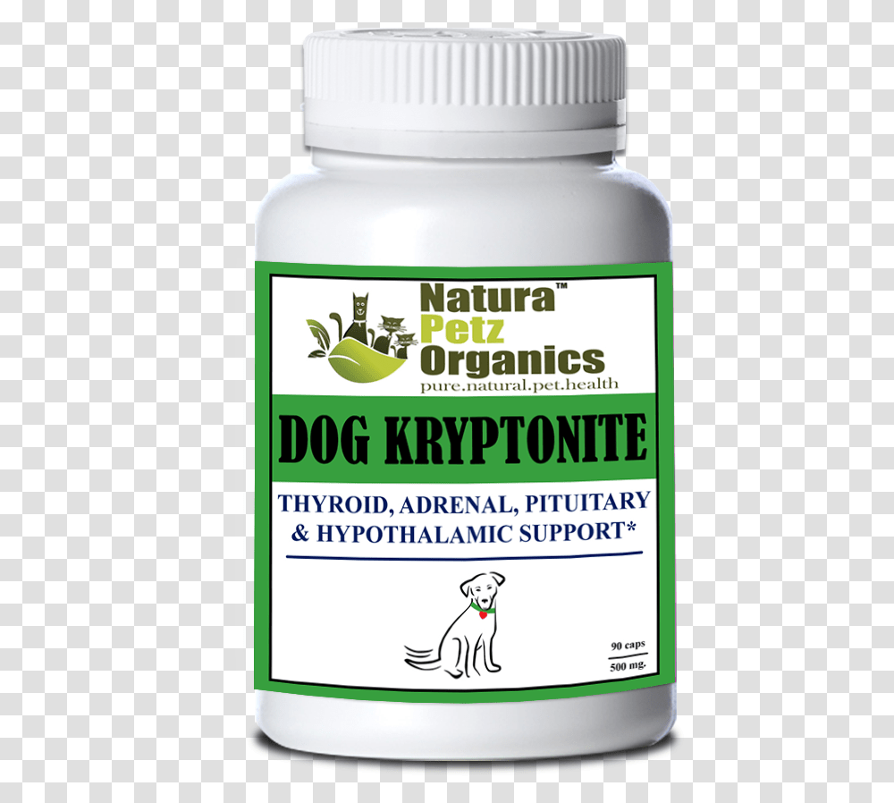 Cat Kryptonite Dog Adrenal Thyroid Natura Petz, Plant, Bottle, Jar, Label Transparent Png