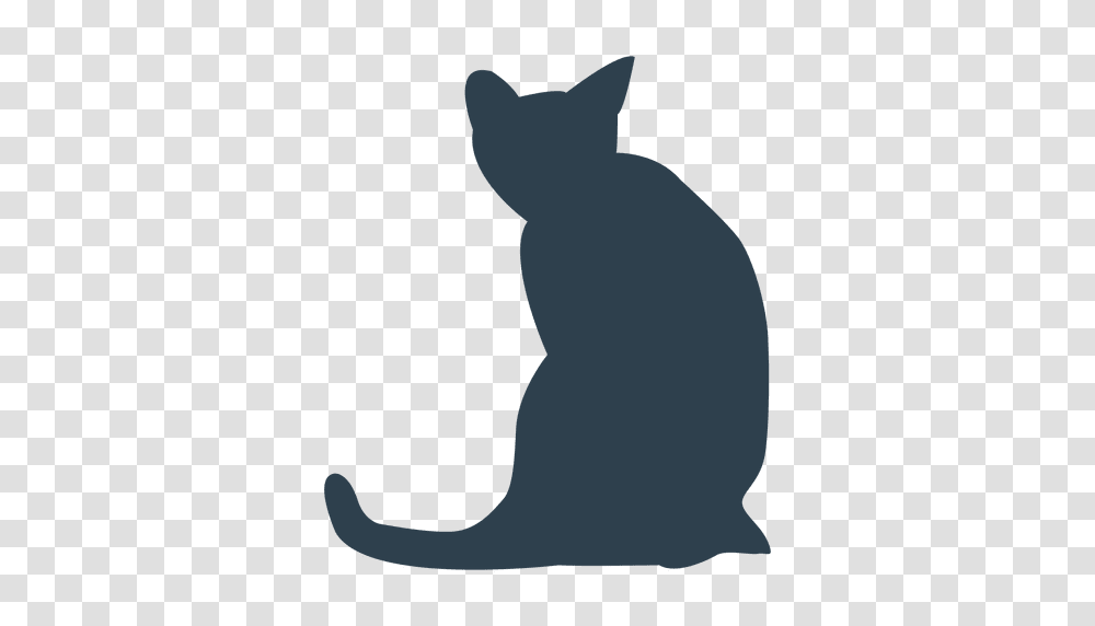 Cat Licking Silhouette, Pet, Animal, Mammal, Black Cat Transparent Png