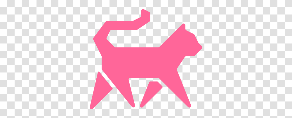 Cat Logo Picture Pink Cat Logo, Symbol, Paper, Trademark, Art Transparent Png