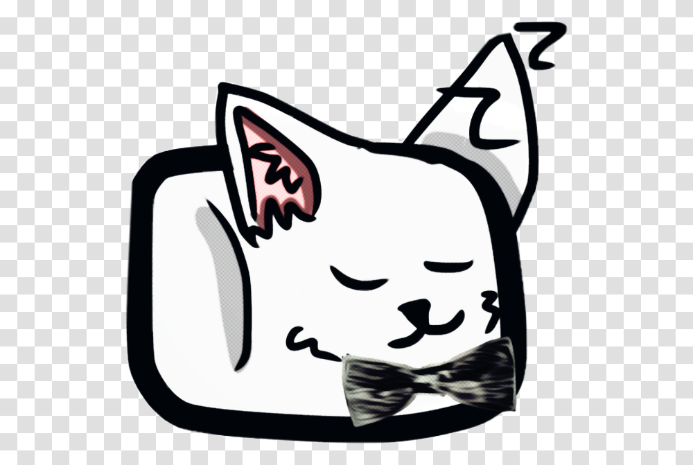 Cat Marshmello Sleeping Bowtie Clipart Download, Bird, Animal, Face Transparent Png