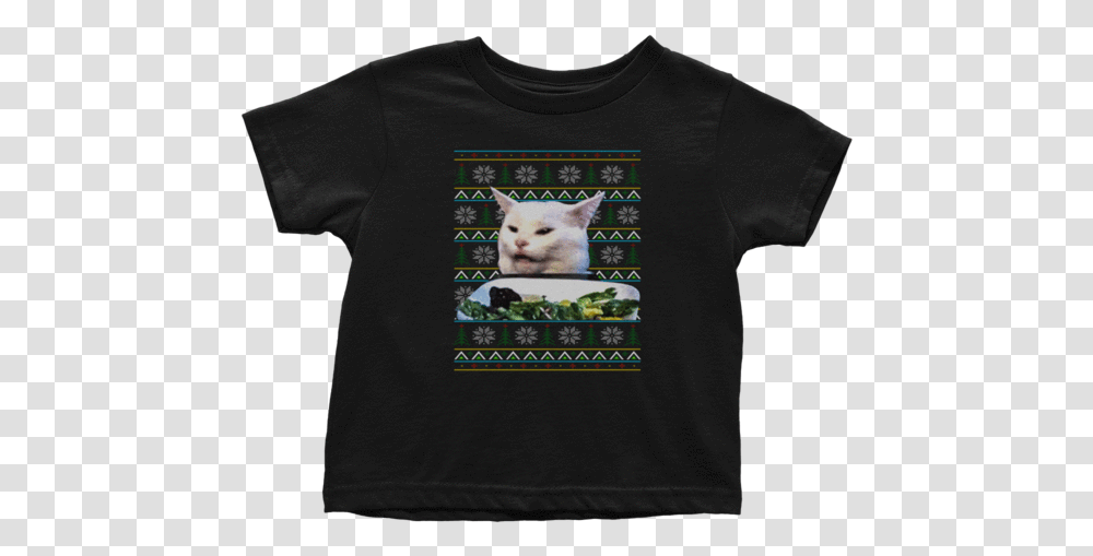 Cat Meme Christmas American Af, Apparel, T-Shirt, Pet Transparent Png