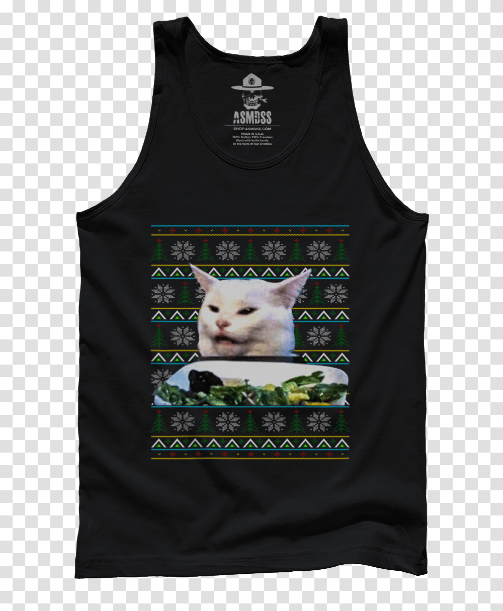 Cat Meme Christmas Tiger King, Clothing, Apparel, Pet, Mammal Transparent Png