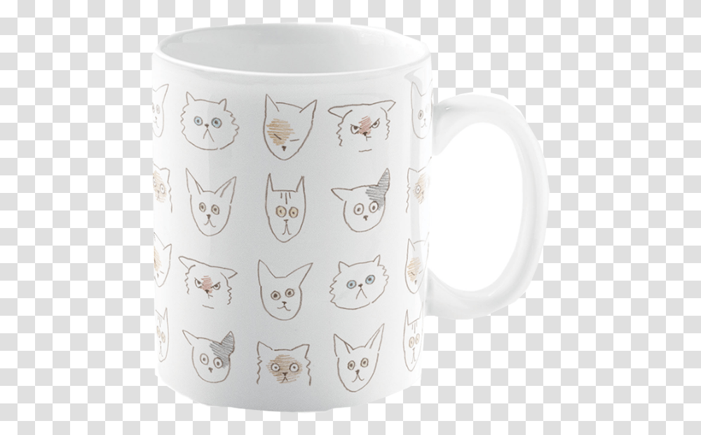 Cat Mug Coffee Cup, Pet, Mammal, Animal, Porcelain Transparent Png