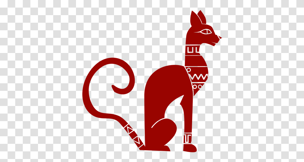 Cat Muzzle Ear Tail Pattern Detailed Silhouette Animal Animal Figure, Mammal, Pet, Egyptian Cat, Elf Transparent Png
