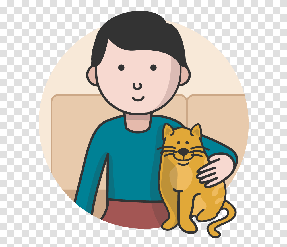 Cat Owner Clipart Girl With Clip Art Image, Doctor, Pet, Animal, Giant Panda Transparent Png