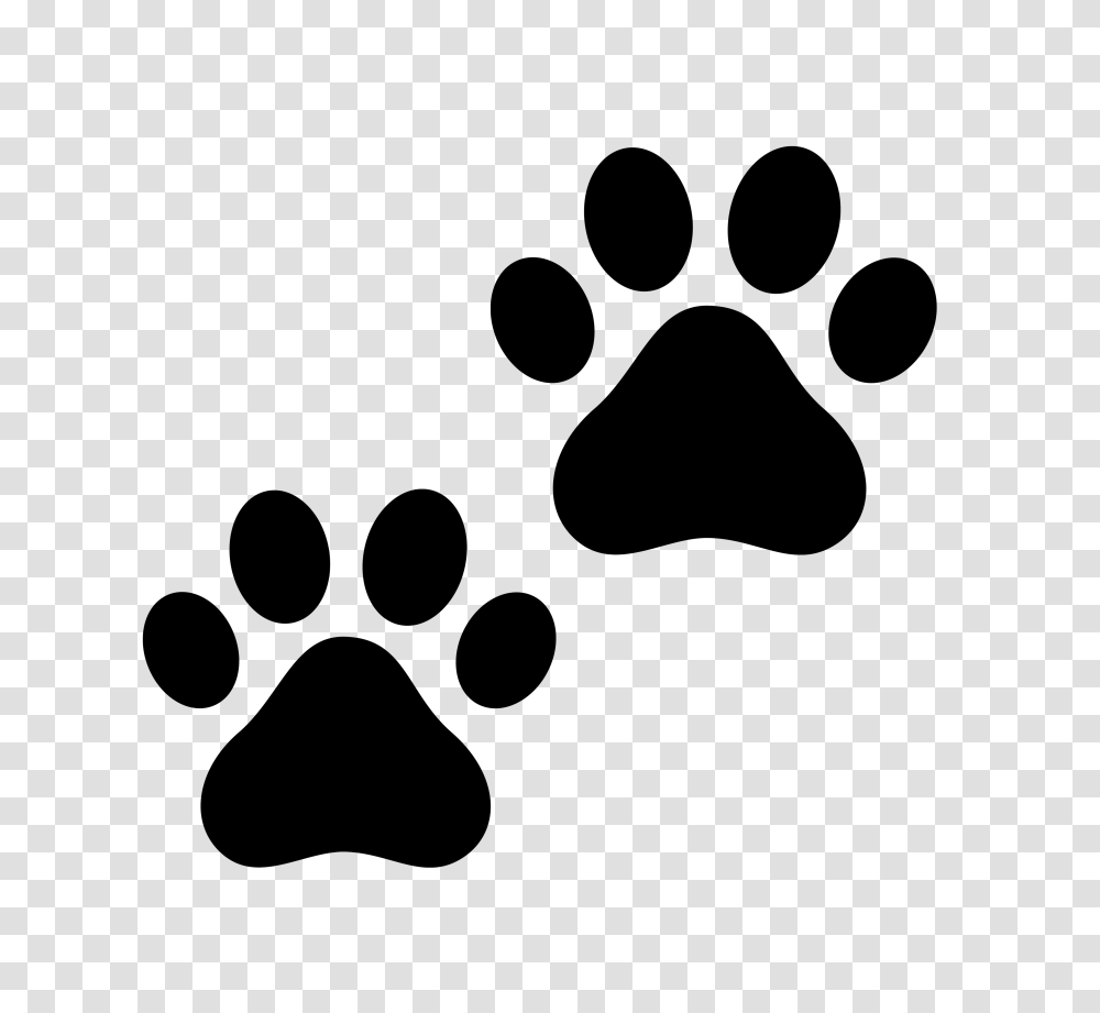 Cat Paw Clipart, Silhouette, Stencil Transparent Png