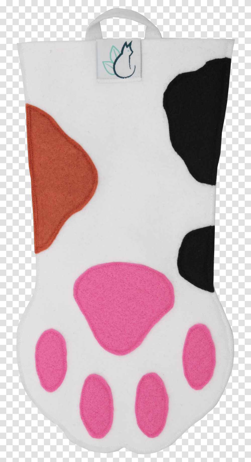 Cat Paw Holiday Stockings Sock, Cushion, Pillow, Foam, Stain Transparent Png