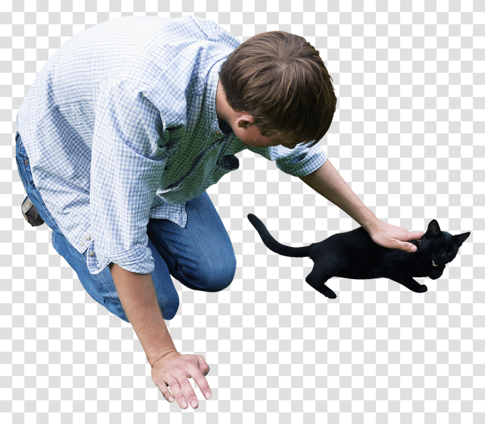 Cat People And Cat, Person, Human, Apparel Transparent Png