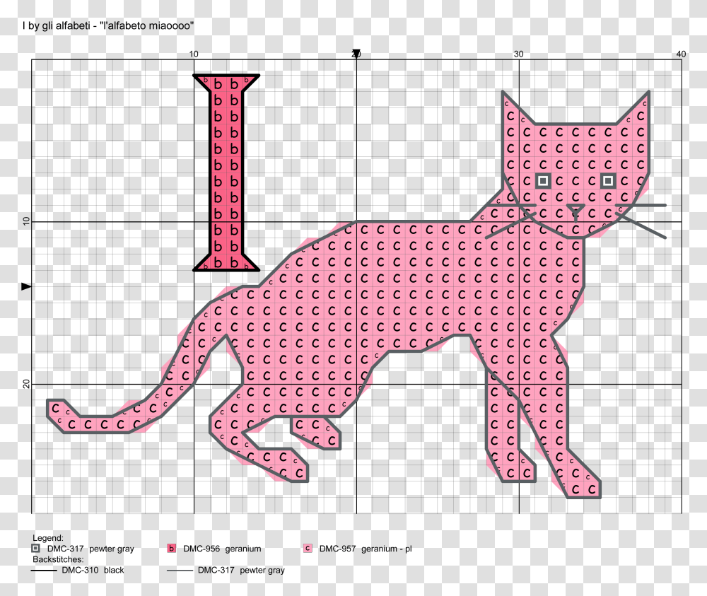 Cat Silhouette Alphabet Cross Stitch Pattern Alfabeto Squitten, Mammal, Animal, Texture Transparent Png
