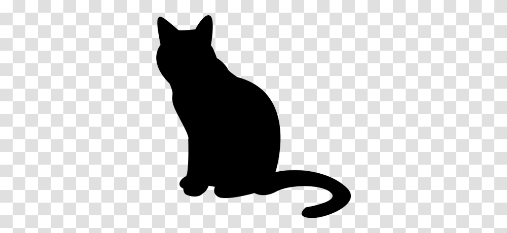 Cat Silhouette, Black Cat, Pet, Mammal, Animal Transparent Png