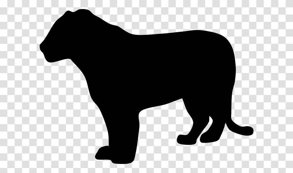 Cat Silhouette Black Panther Lion Clip Art Tiger Silhouette No Background, Mammal, Animal, Wildlife, Leopard Transparent Png