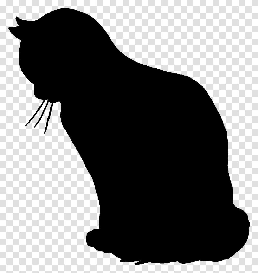 Cat Silhouette By Anitess D6u78i5 Cat Silhouette, Bow, Animal, Pet, Mammal Transparent Png