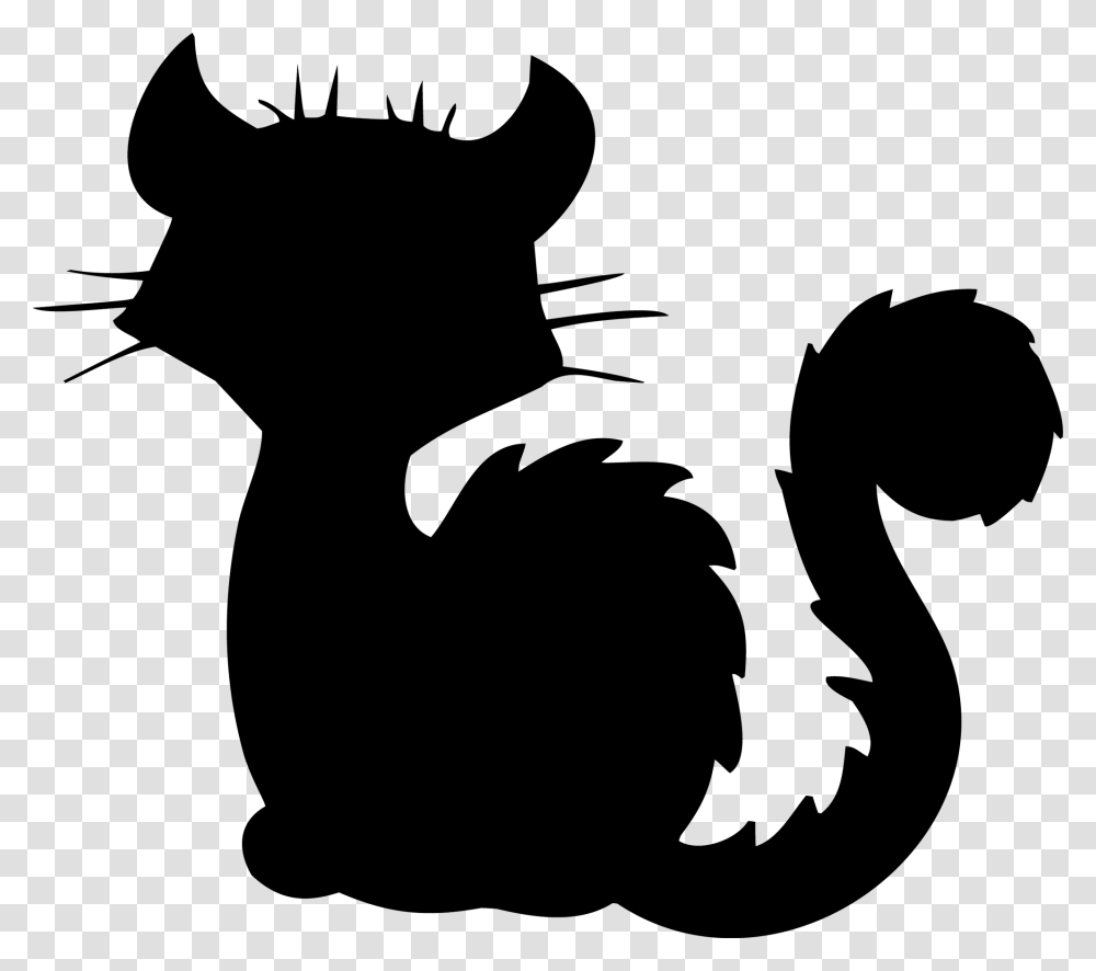 Cat Silhouette Cat Silhouette, Animal, Stencil, Mammal, Person Transparent Png