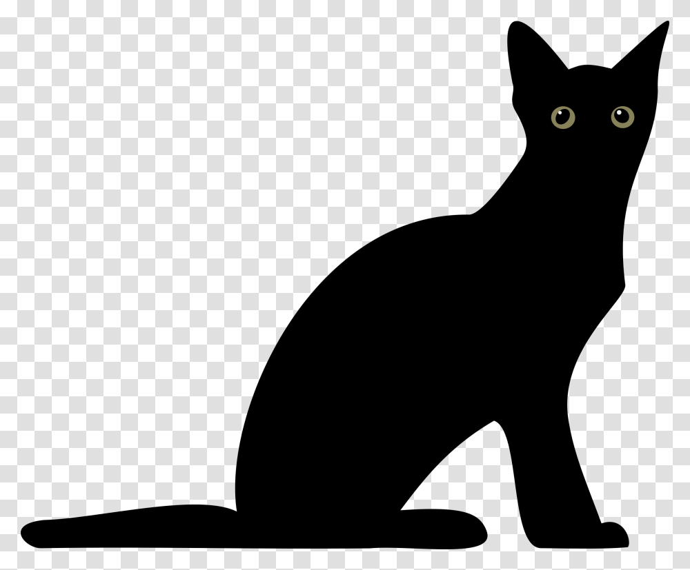 Cat Silhouette Clip Art Background Silhouette Of Cat, Outdoors, Nature, Gray, Astronomy Transparent Png