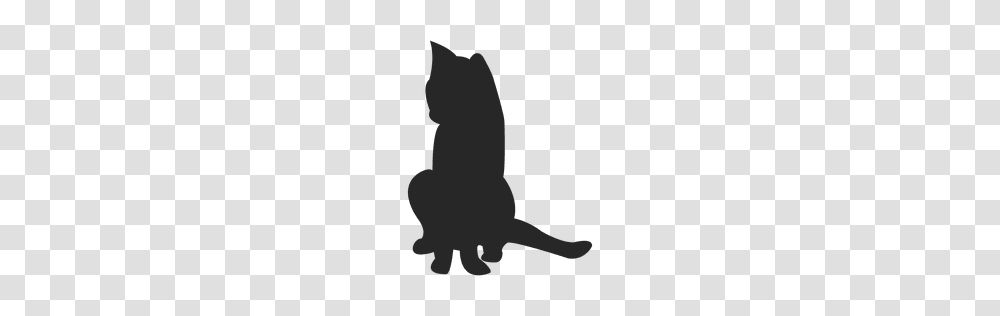 Cat Silhouette Clipart Free Clipart, Mammal, Animal, Kneeling Transparent Png