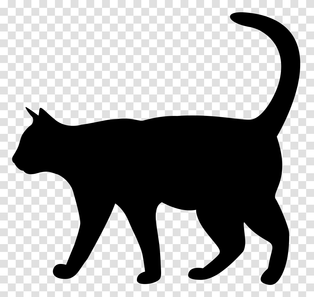 Cat Silhouette Clipart, Person, People, Building Transparent Png