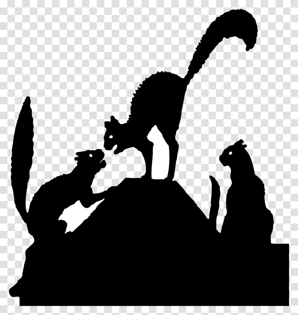 Cat Silhouette Outline Cat Fight Clipart, Bird, Animal, Stencil, Arrow Transparent Png