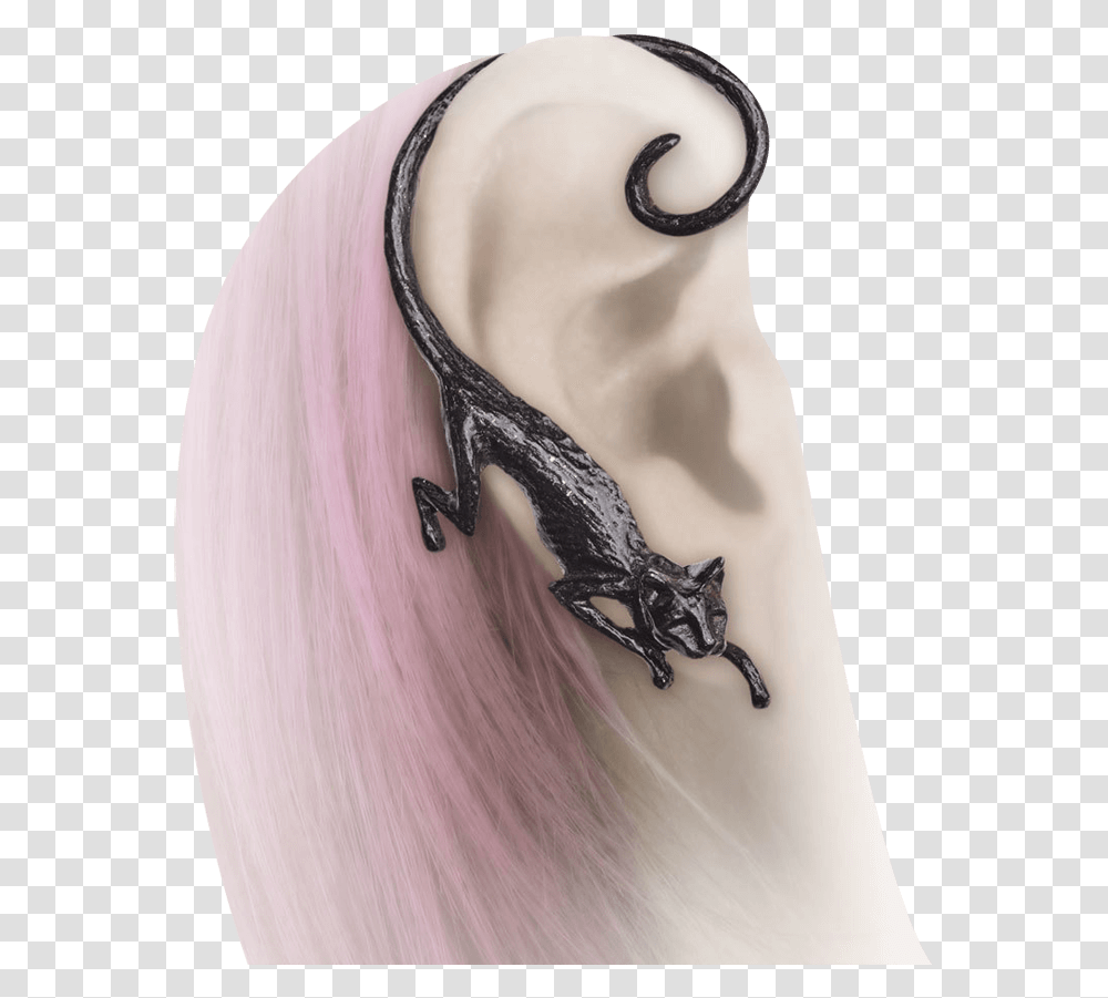 Cat Sith Ear Wrap Cat Sth, Skin, Tattoo, Person, Human Transparent Png