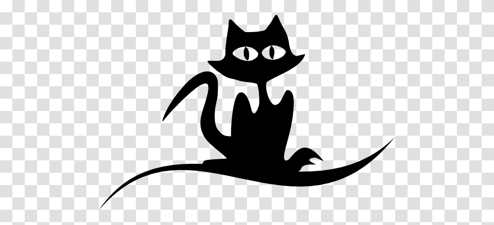 Cat Sitting Silhouette Clip Art, Stencil, Pet, Mammal, Animal Transparent Png