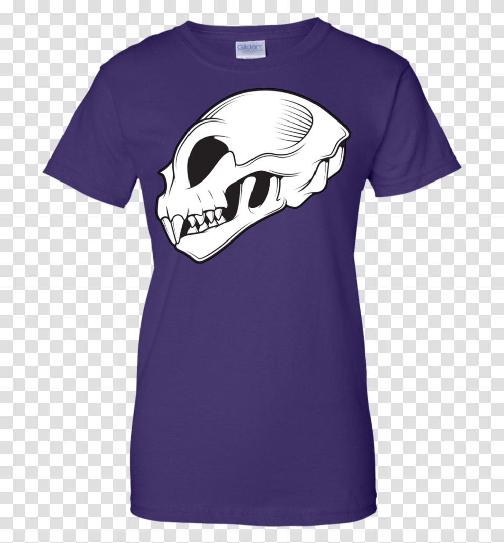 Cat Skull T Shirt Amp Hoodie T Shirt, Apparel, T-Shirt, Sleeve Transparent Png