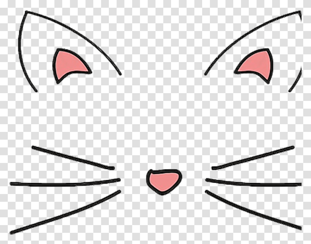 Cat Sticker Clipart Download Cat Ears No Background, Bow, Pillow, Cushion Transparent Png