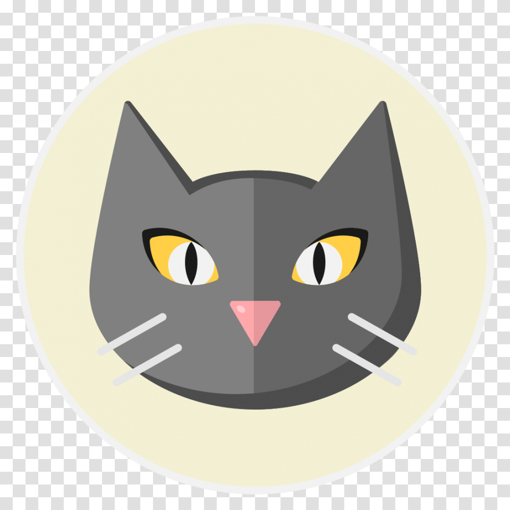 Cat Stickers, Pet, Animal, Mammal, Black Cat Transparent Png
