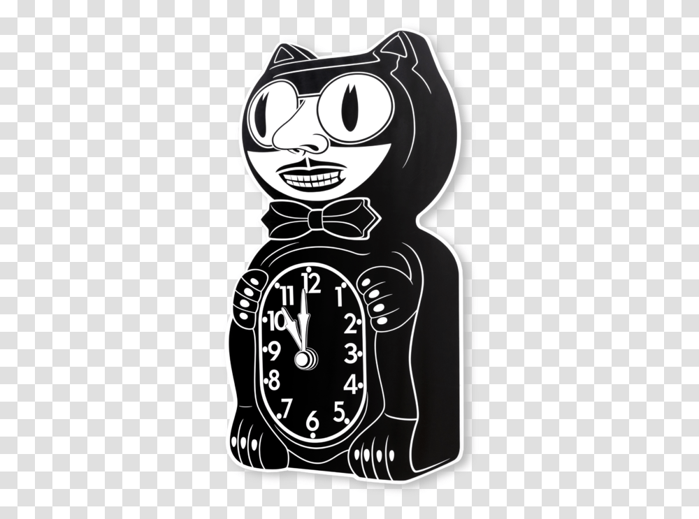 Cat Time Wokasoma Cartoon, Label, Analog Clock, Sticker Transparent Png