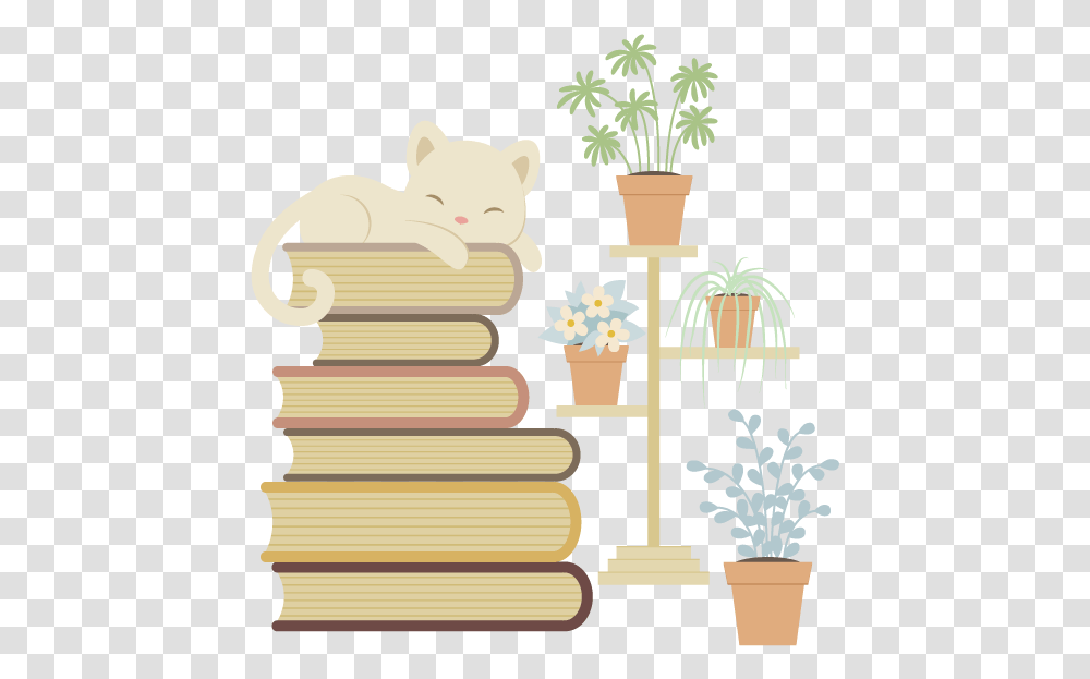 Cat With Books Illustration, Person, Chess Transparent Png