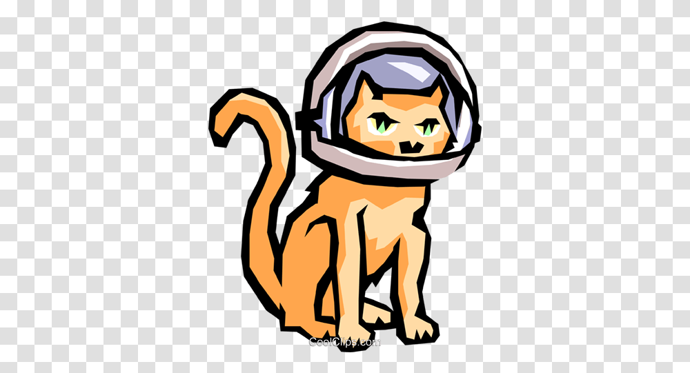 Cat With Space Helmet Royalty Free Vector Clip Art Space Cat With Helmet, Astronaut, Hand, Text Transparent Png