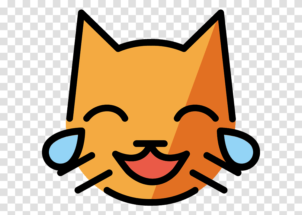 Cat With Tears Of Joy Emoji Clipart Cat Face Vector, Label, Bowl Transparent Png