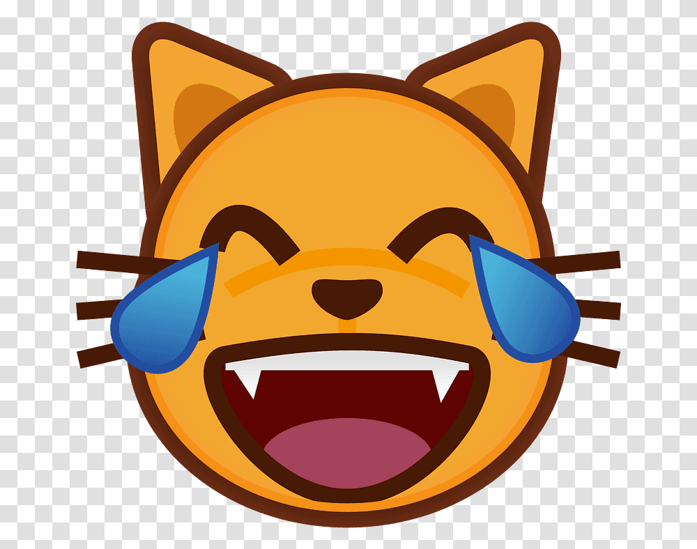 Cat With Tears Of Joy Emoji Clipart Heart Eyes Cat Emoji, Label Transparent Png