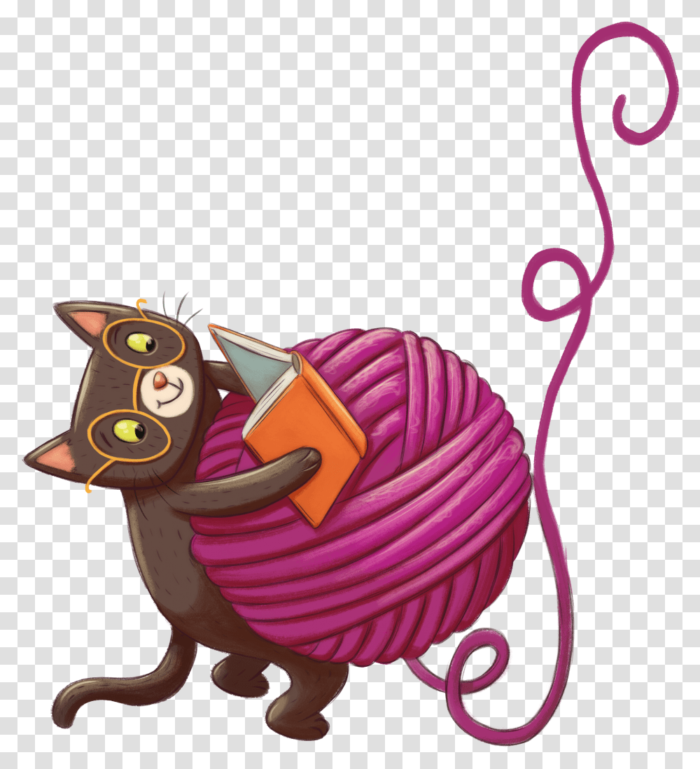 Cat With Yarn Cat With Toy Clipart, Pattern, Sphere, Mammal Transparent Png