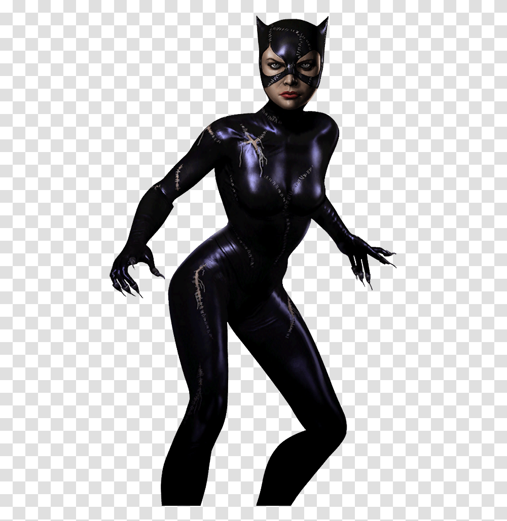 Cat Woman Catwoman Batman Returns Catwoman, Spandex, Person, Human, Latex Clothing Transparent Png