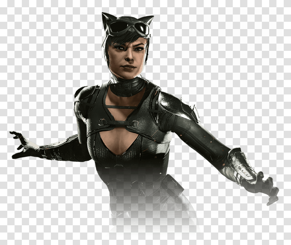 Cat Woman Injustice 2 Injustice 2 Catwoman Costumes, Person, Ninja, Helmet Transparent Png