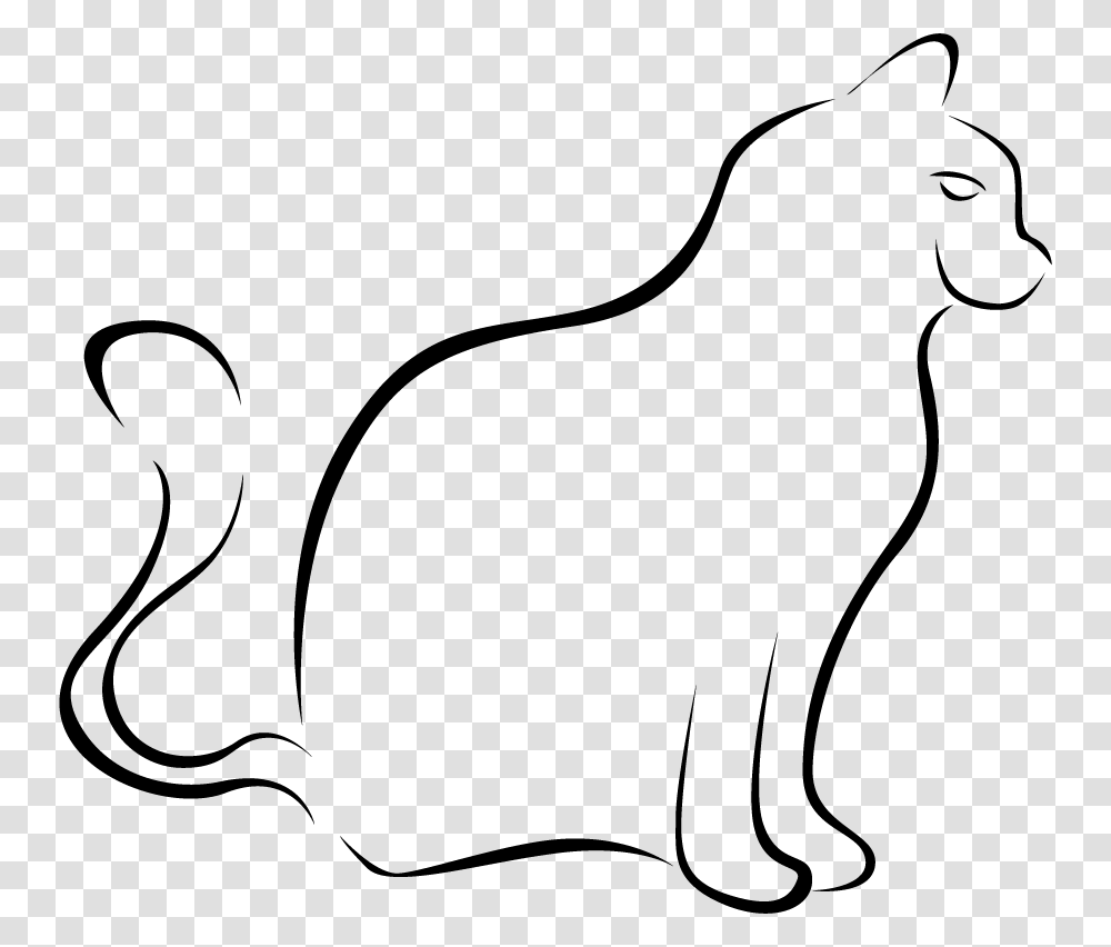 Cat Yawns, Animal, Mammal, Drawing Transparent Png