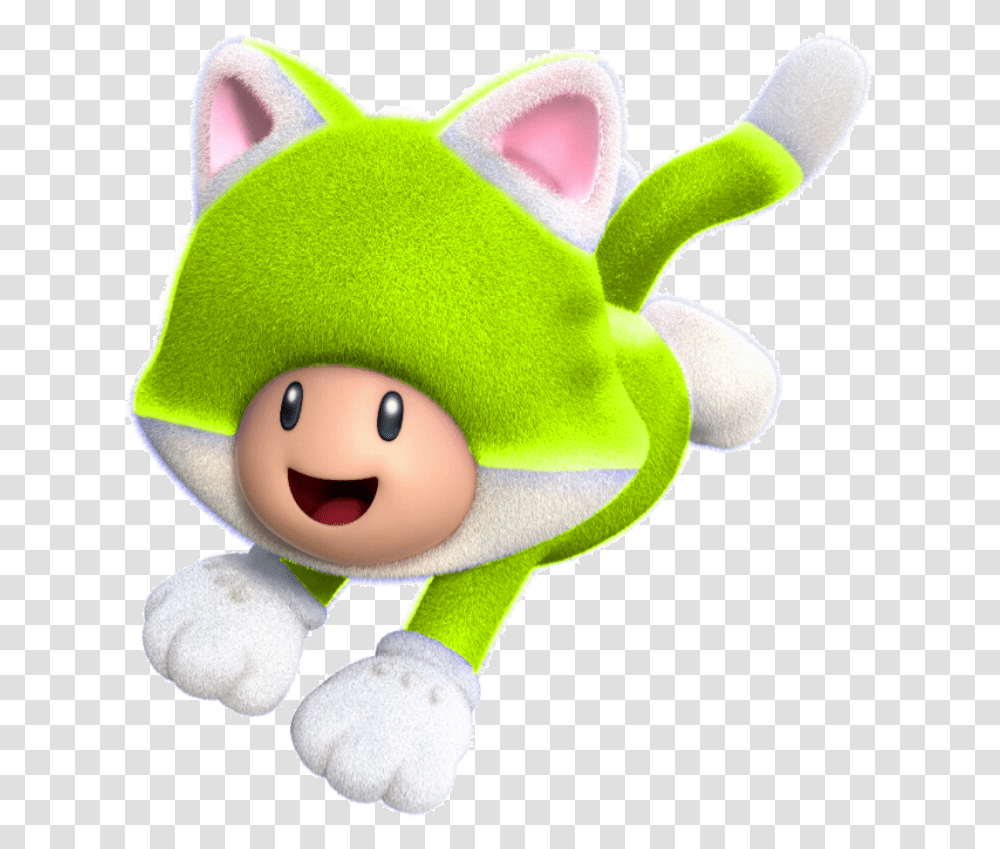 Cat Yellow Toad Super Mario 3d World Toad Princess Peach, Toy, Plush Transparent Png